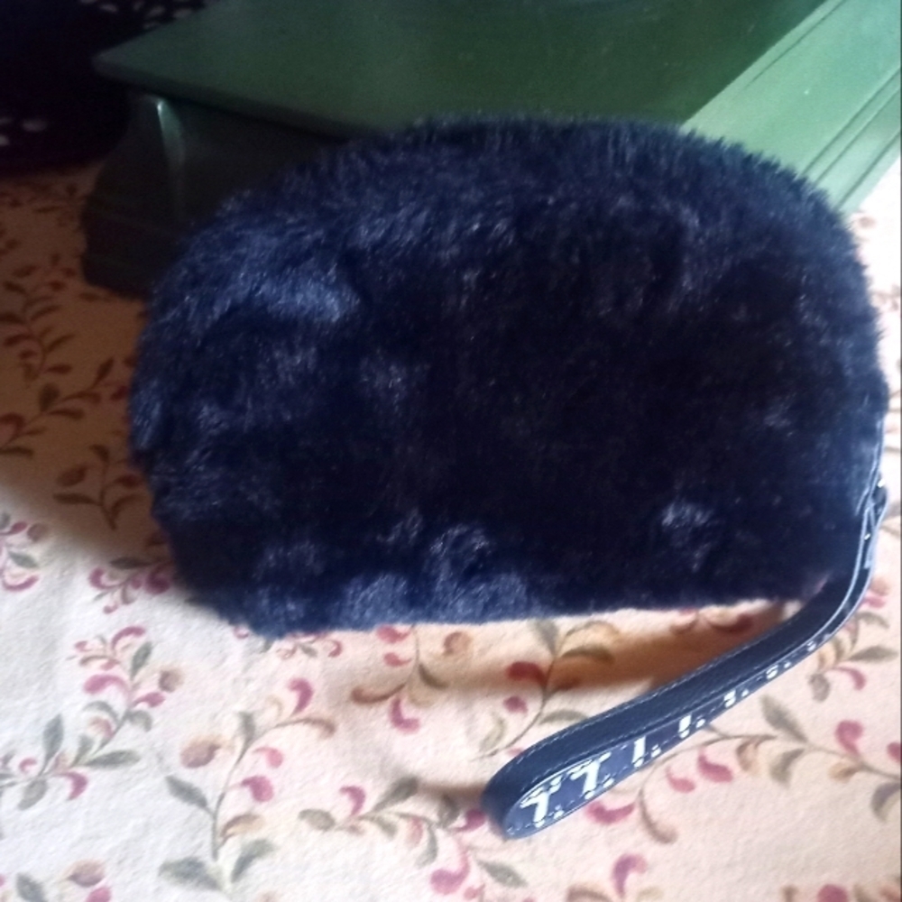 Faux Fur Clutch Wristlet Purse